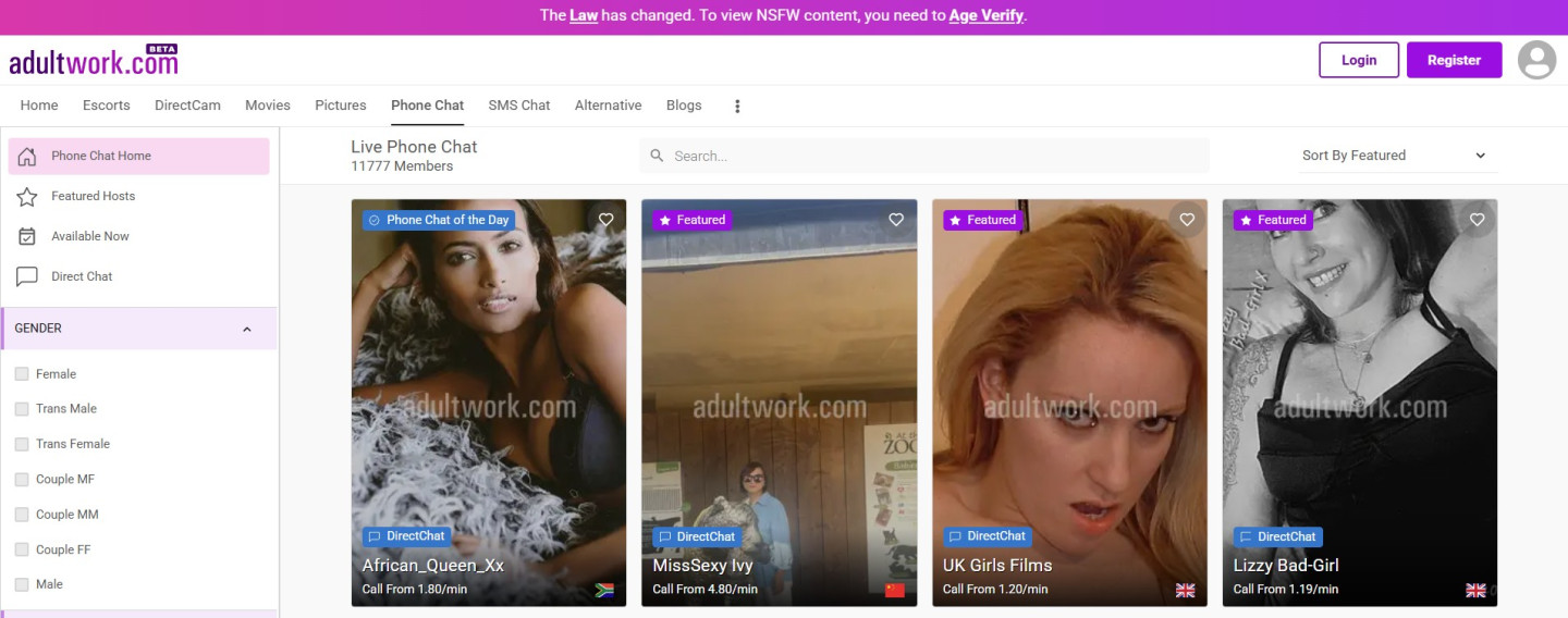 Adultwork Phone-chat